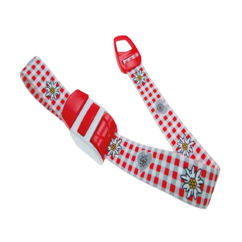 Джгут медичний венозний з застібкою Сіра + червона клітина